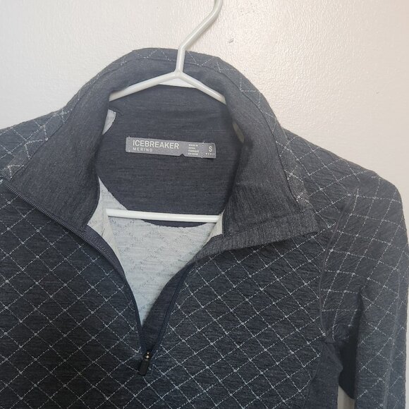 Icebreaker Merino Wool Affinity Thermo Half Zip - Grey - Picture 5 of 16